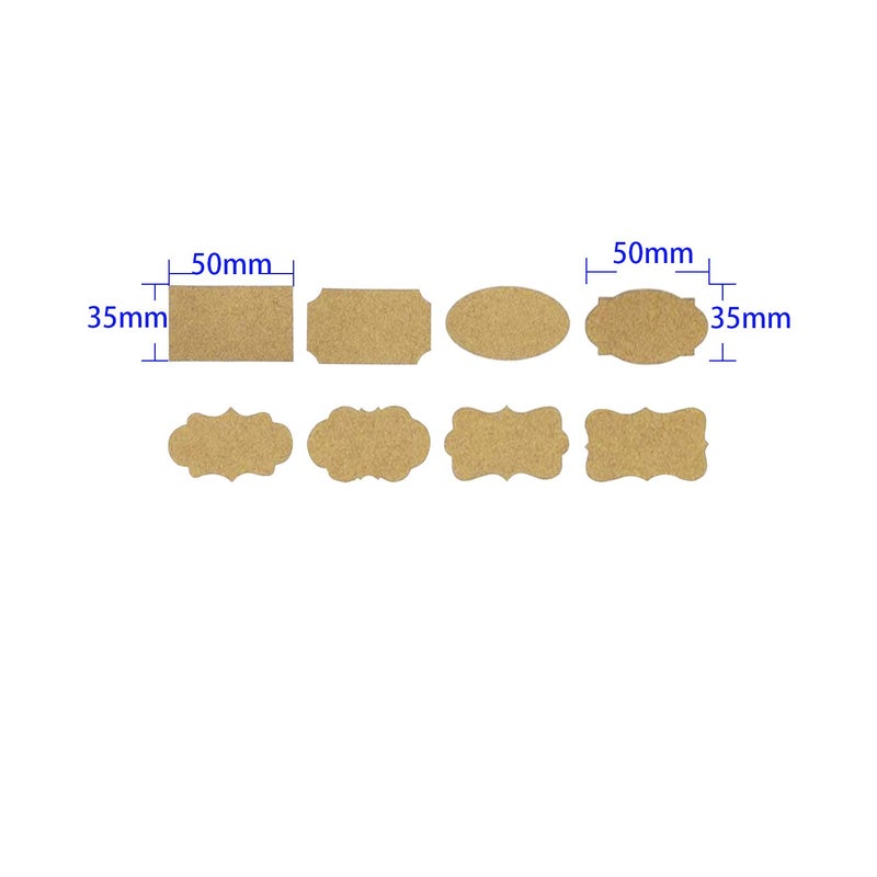 DOCA 320pcsï¼ŒStickers Labels Fancy Kraft Paper,for Essential Oil Bottle, Spice Bottle, Glass, Cups, Containers, Canisters 10 Sheets of Labels, 320pcs - Image 4